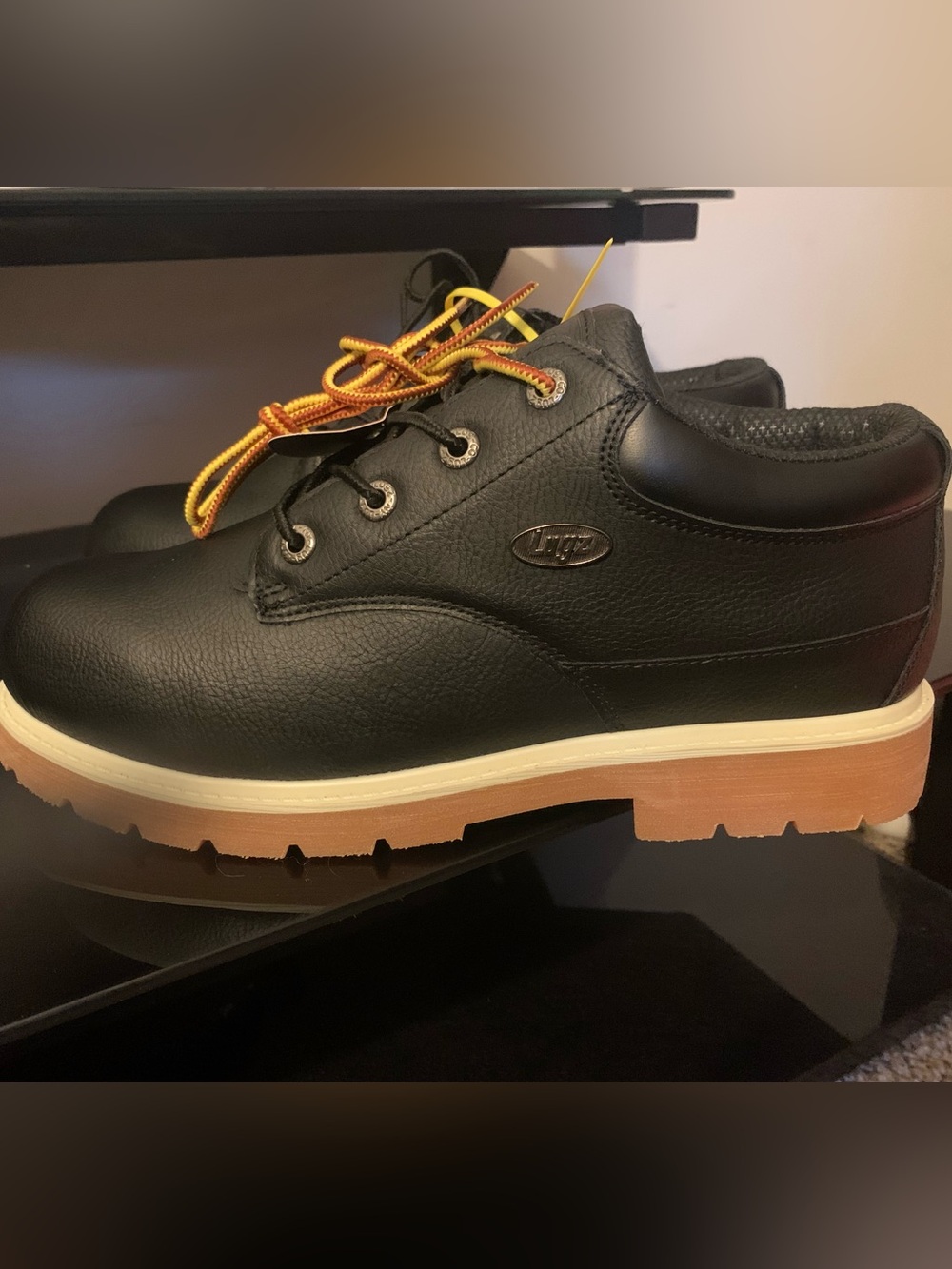 NWT Lugz Men's Drifter Lo LX Oxford Boots Black